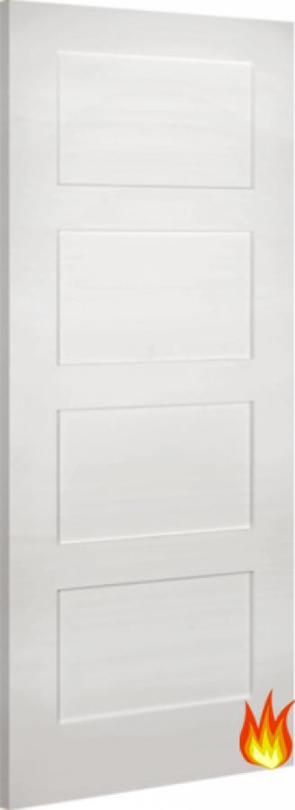Coventry 4 Panel White Internal Fire Door FD30 (18mm lippings)